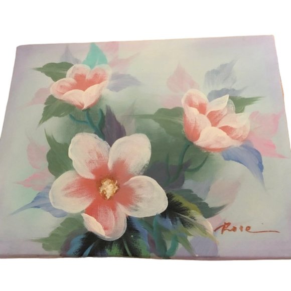 3 Piece Hand Painted Calla Lily/ Magnolia Paintings Set - Picture 4 of 9
